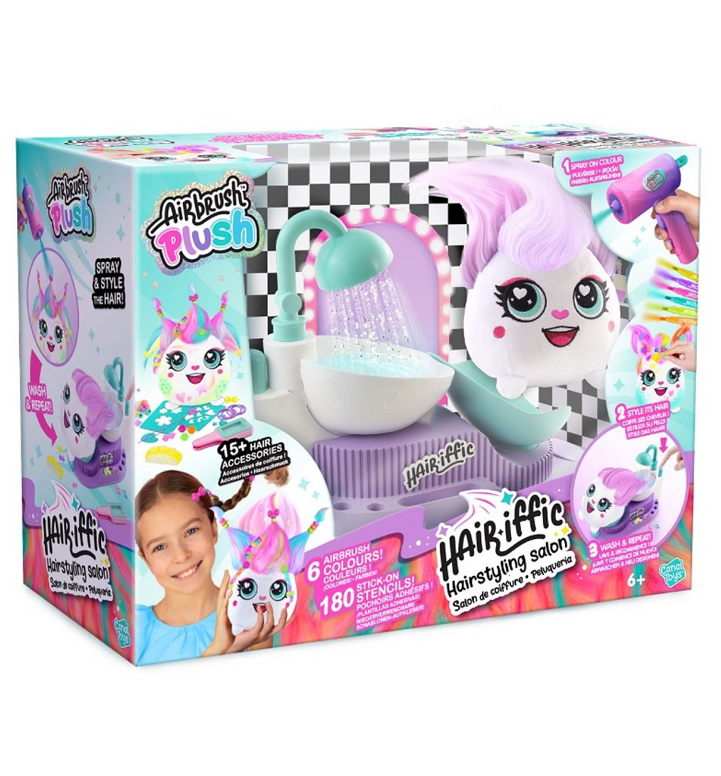 Peluche Airbrush Peluche Squishy Hair’iffic à customiser