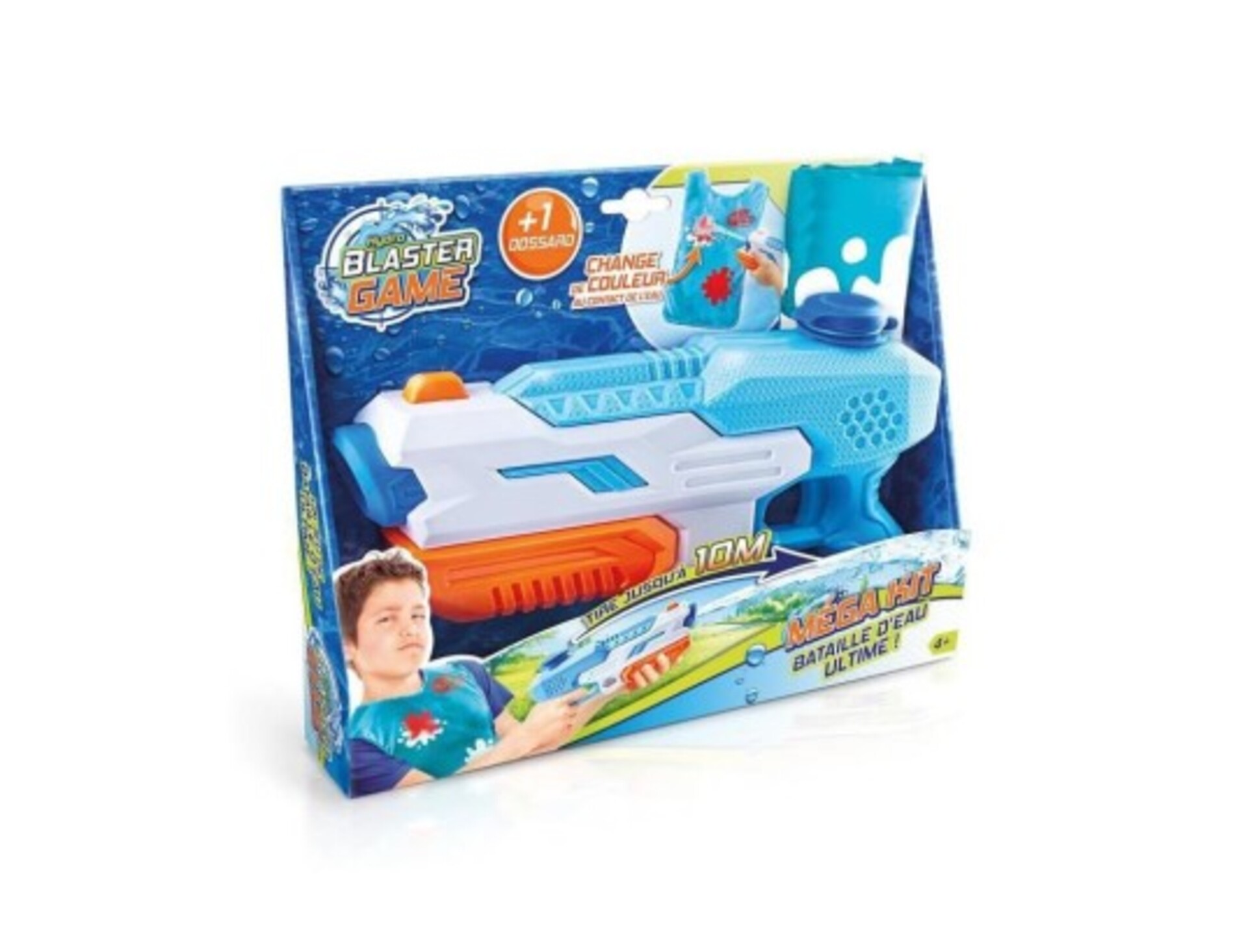 Super Blaster Game - Compact Kit 1 Pistolet À Eau Et 1 Dossard