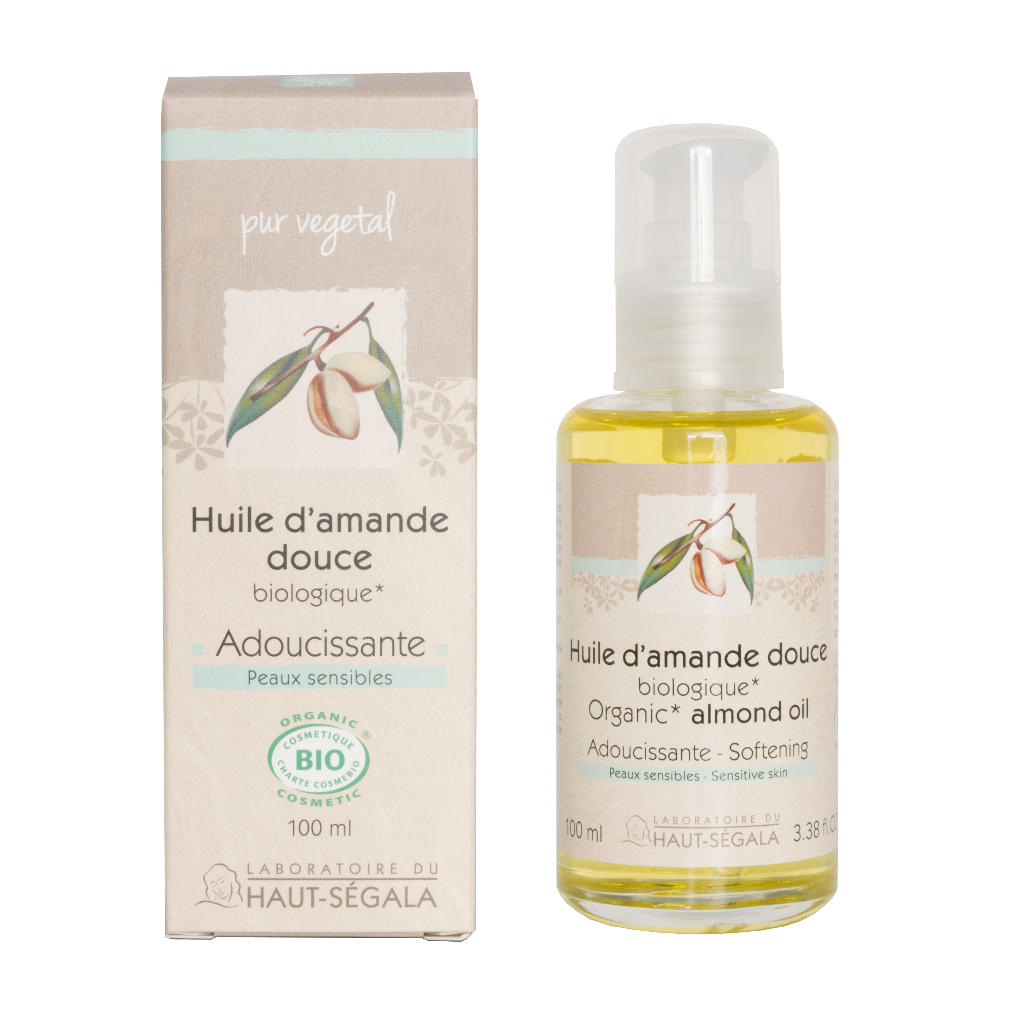 Huile d'amande douce bio 100ml - vue 2