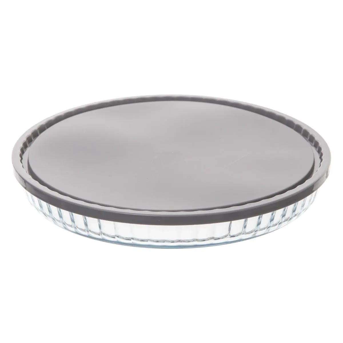 Plat à Tarte En Verre Au Style Classique, 25 X 7 Cm, EH Excellent Houseware 93546072