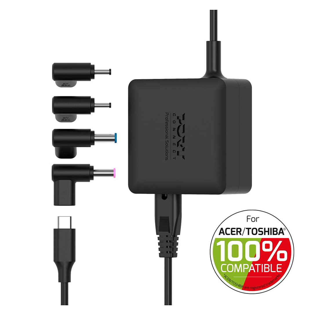 PORT Connect AcerToshiba Power Supply GaN2 USB Type C - vue 2