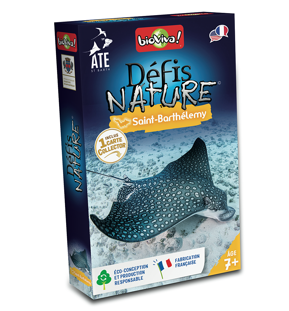 Bioviva Défis Nature Saint Barthélémy Pariez sur les points forts de vos animaux pour gagner la bataille ! 2 à 6 joueurs Dès Fabriqué en France 282871