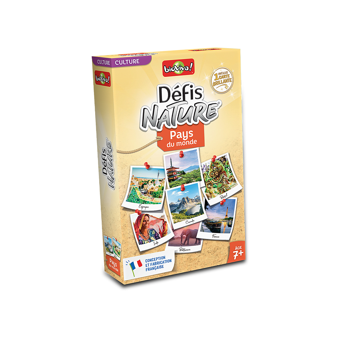Jeu de Cartes Bioviva Défis Nature – Jeu de Découverte des Pays du Monde pour 2 à 6 Joueurs - vue 6