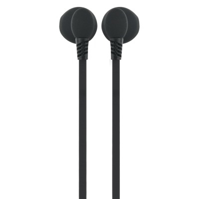 Ecouteurs Filaires Jack 3.5mm avec câble plat Noir Bigben