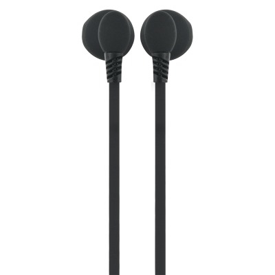 Ecouteurs Filaires Jack 3.5mm avec câble plat Noir Bigben