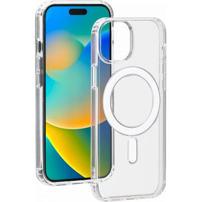 Coque iPhone 15 Compatible MagSafe Hybride Transparente Bigben