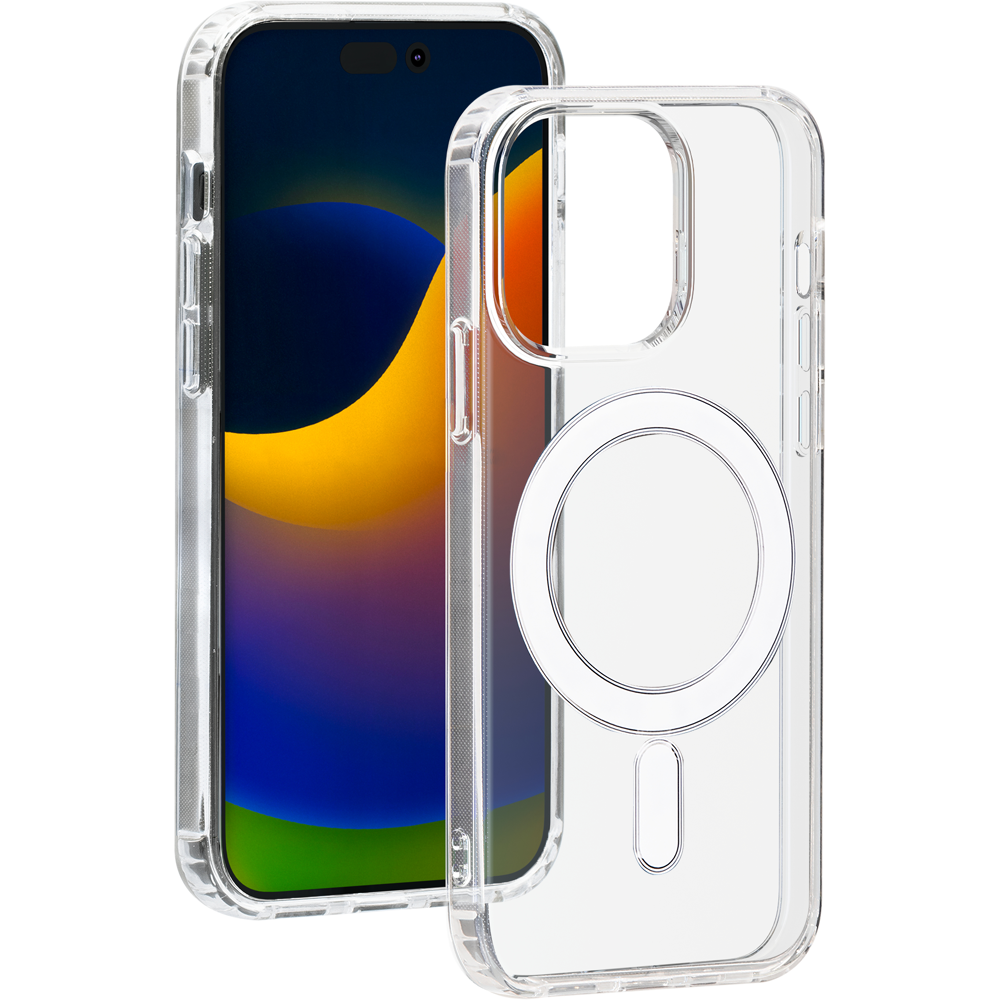 Coque iPhone 15 Pro Max Compatible MagSafe Hybride Transparente Bigben