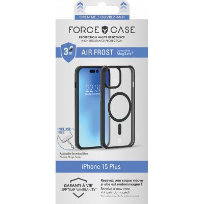 Coque Renforcée iPhone 15 Plus AIR FROST Compatible MagSafe Frost Noire - Garantie à vie Force Case