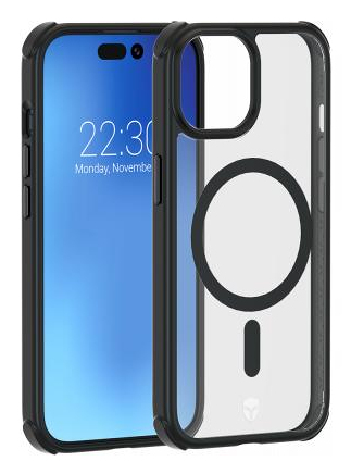 Coque Renforcée iPhone 15 Plus AIR FROST Compatible MagSafe Frost Noire - Garantie à vie Force Case