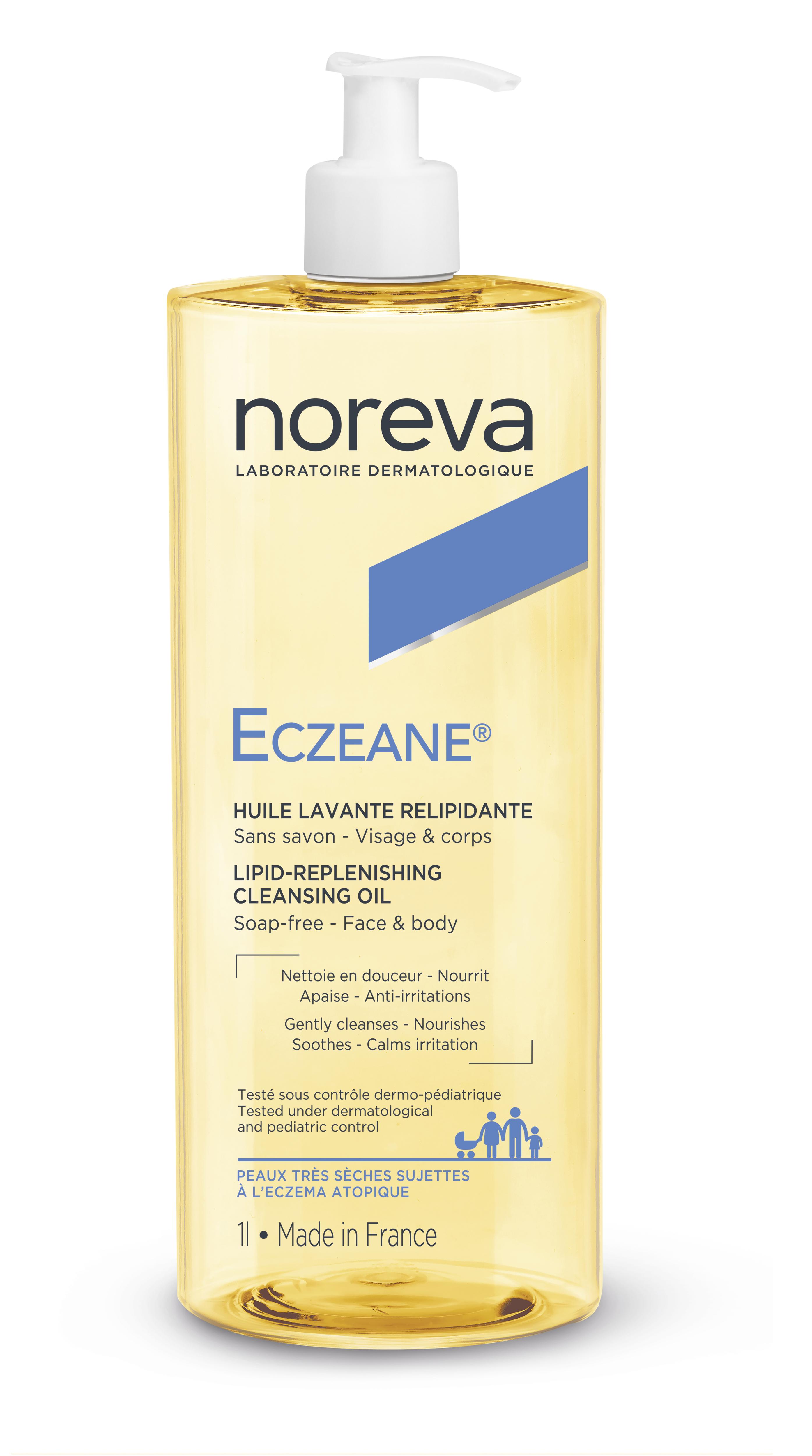 Noreva Eczeane Lipid-Replenishing Cleansing Oil gel nettoyant à base d'huile visage et corps 1000 ml