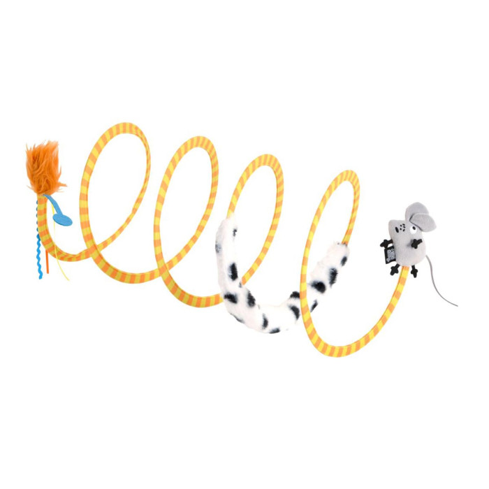 PAWHUT Arbre à Chat 3 Griffoirs Grattoirs Sisal Naturel Plateforme Hamac Et Boule Suspendue Dim