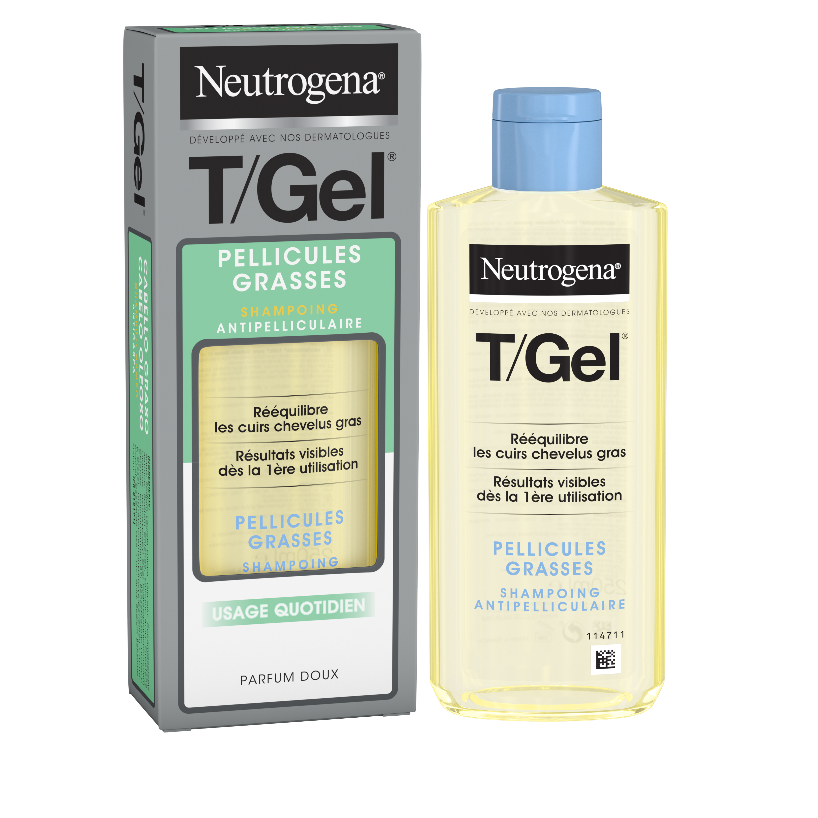 T/Gel shampooing pellicules 250ml