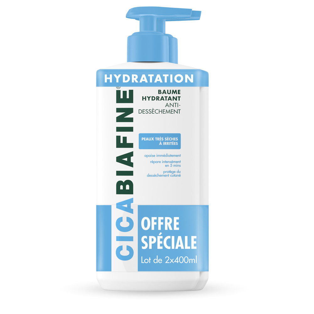 Baume hydratant anti-dessèchement 2x400ml