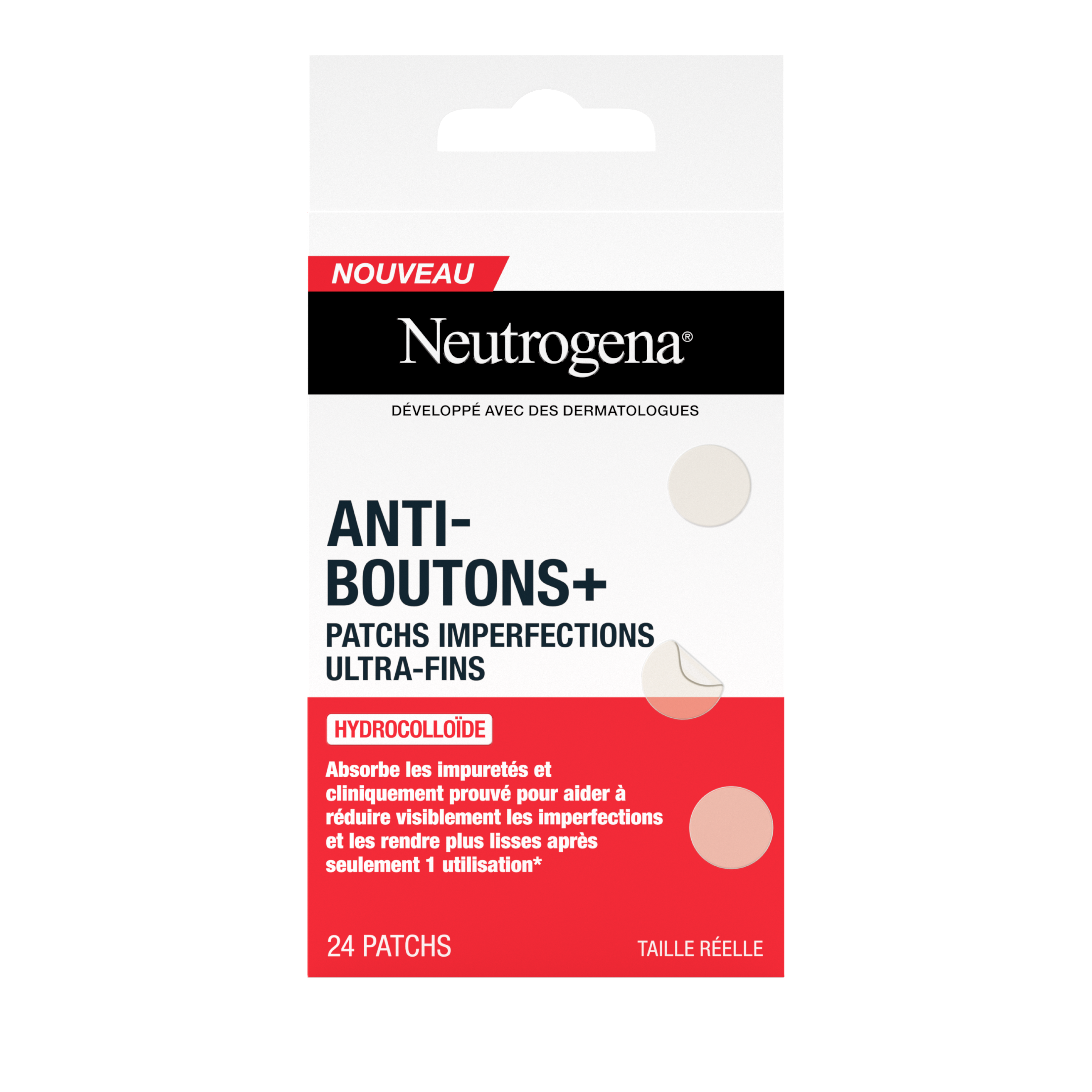 Neutrogena Anti boutons+ Patchs 24 Unités