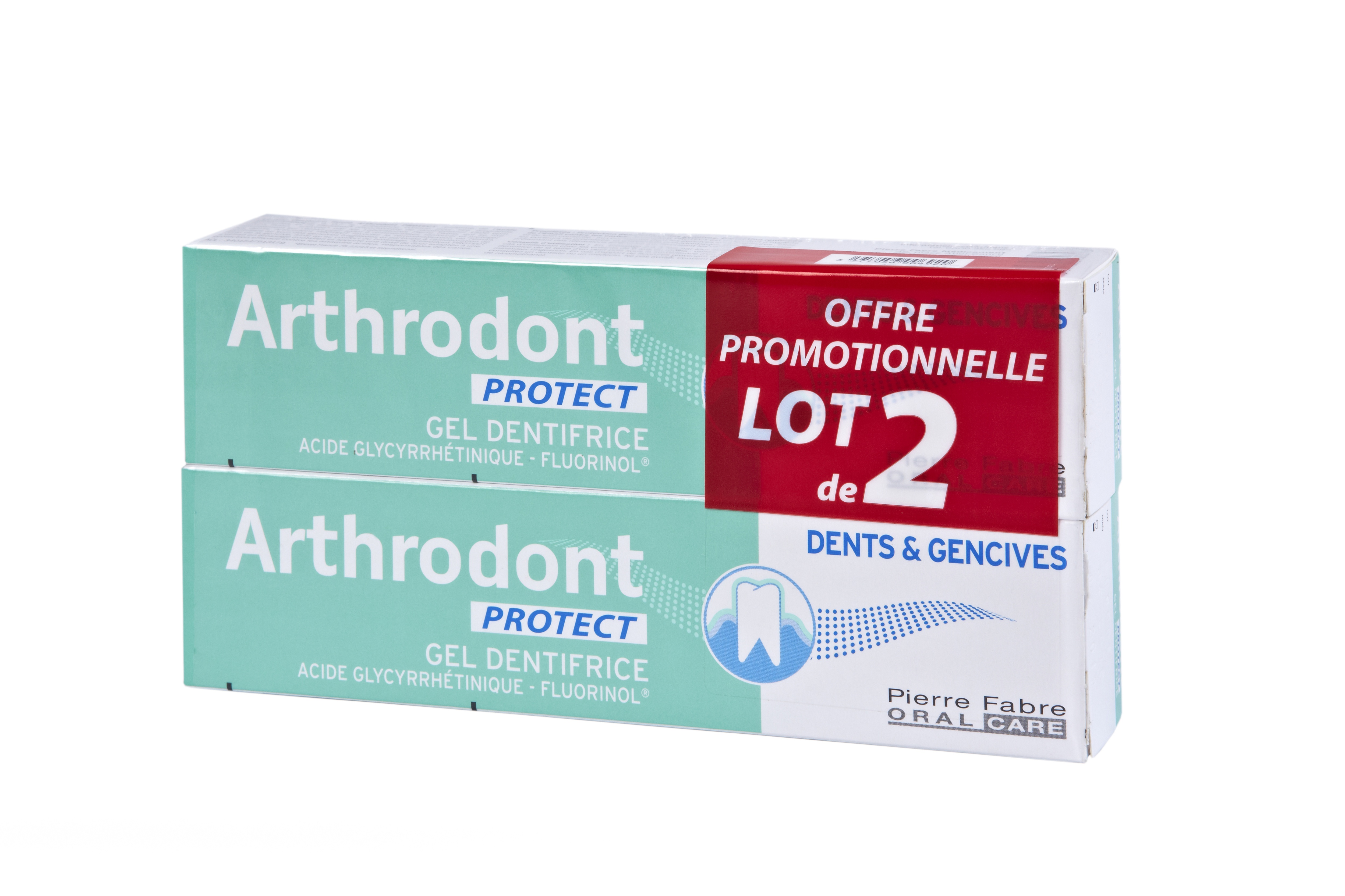 Arthrodont Protect Dentifrice Gencives sensibles duo 2x75ml