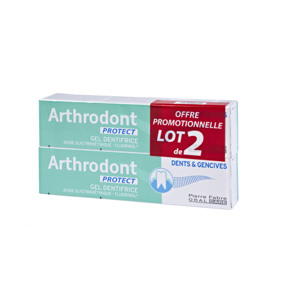 Arthrodont Protect Dentifrice Gencives sensibles duo 2x75ml