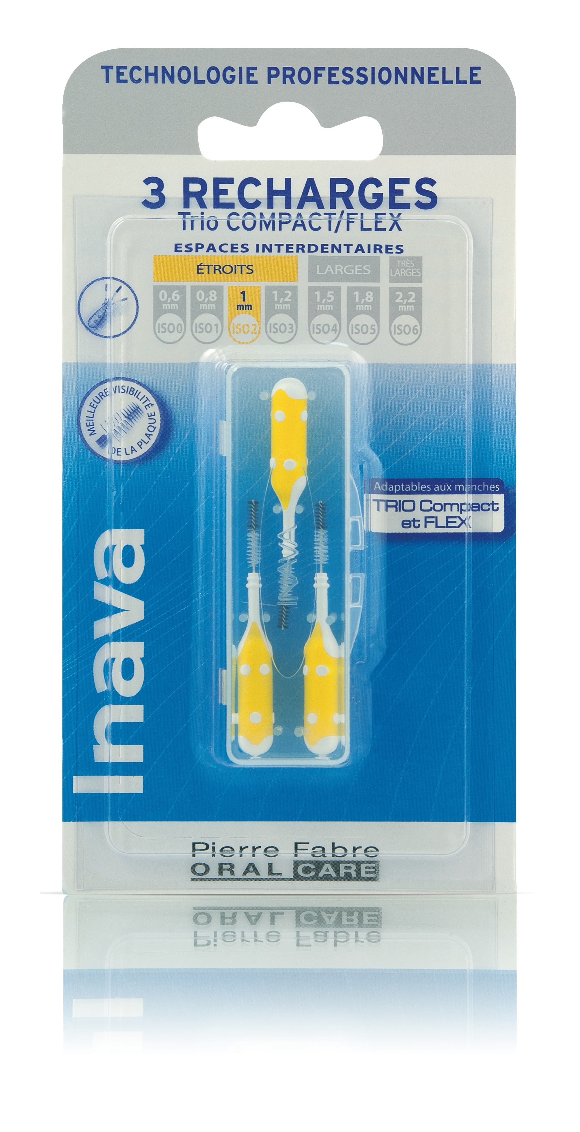 Inava Recharge Jaune ISO 2 brossette interdentaire