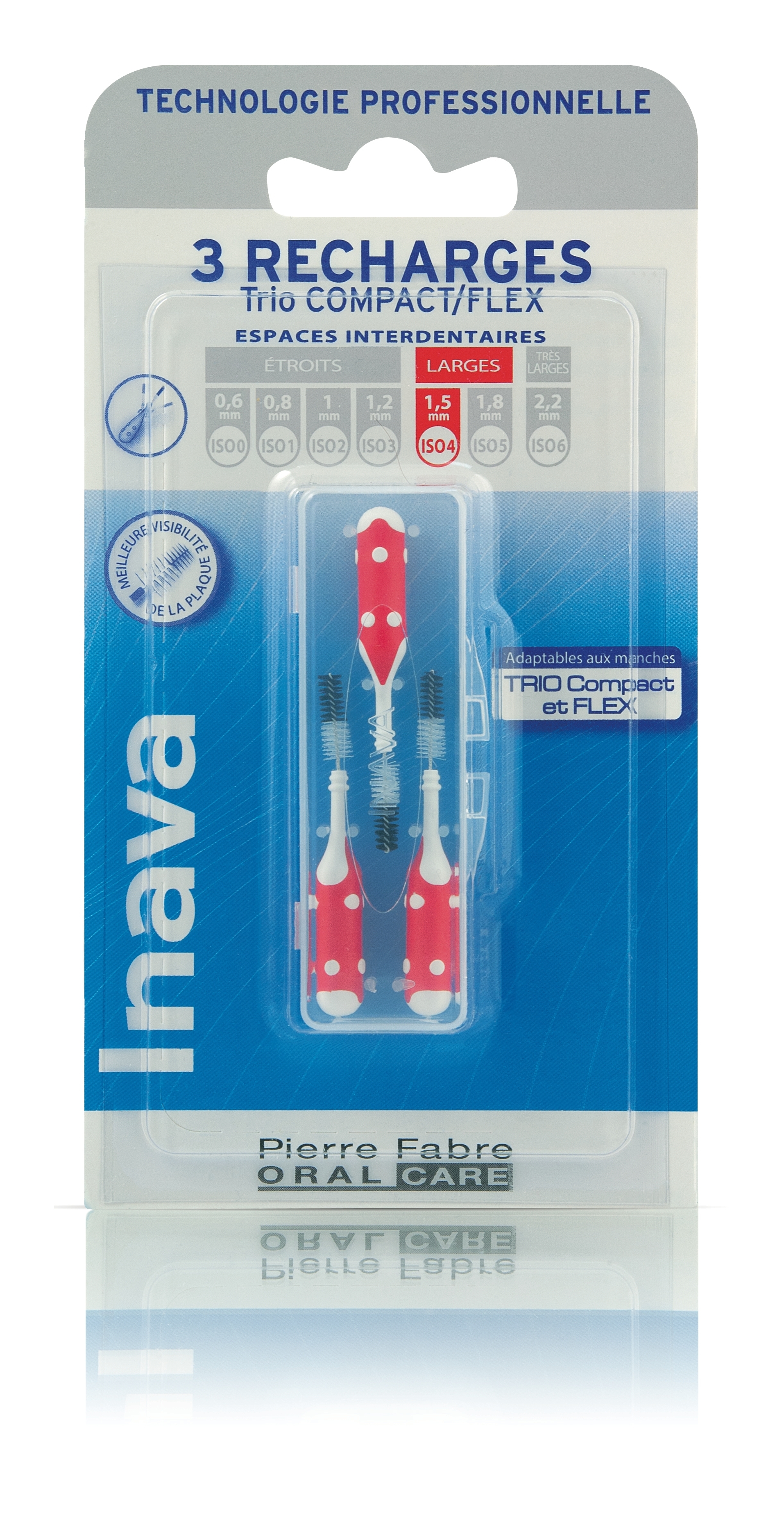 Inava Recharge Jaune ISO 2 brossette interdentaire - vue 2