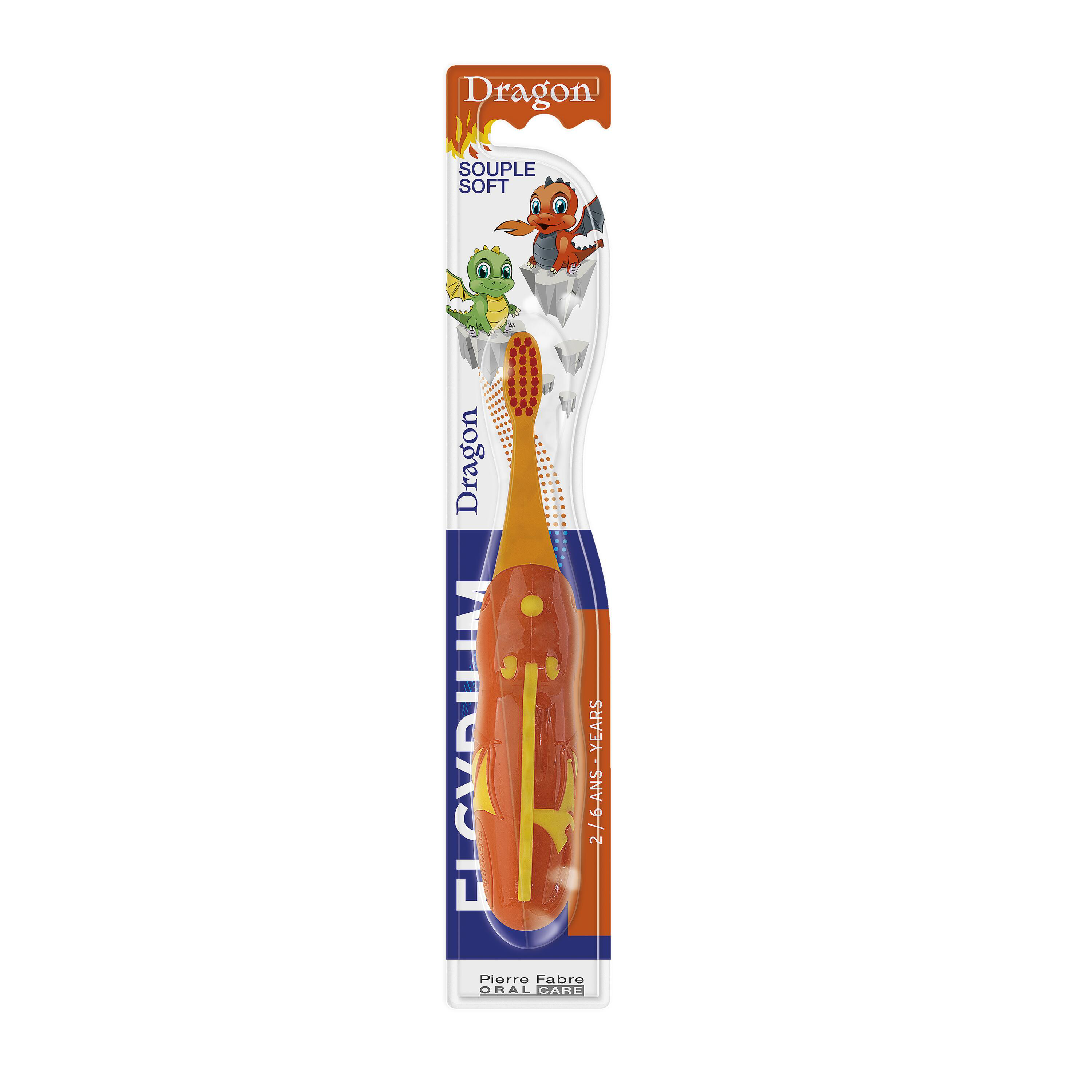 Elgydium kids dragon 2/ Brosse à dents enfant 1U