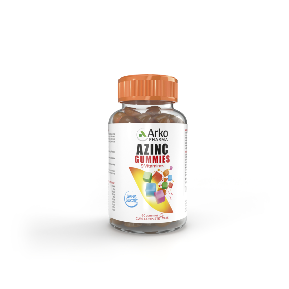 Azinc 9 Vitamines Pot de 60 Gummies