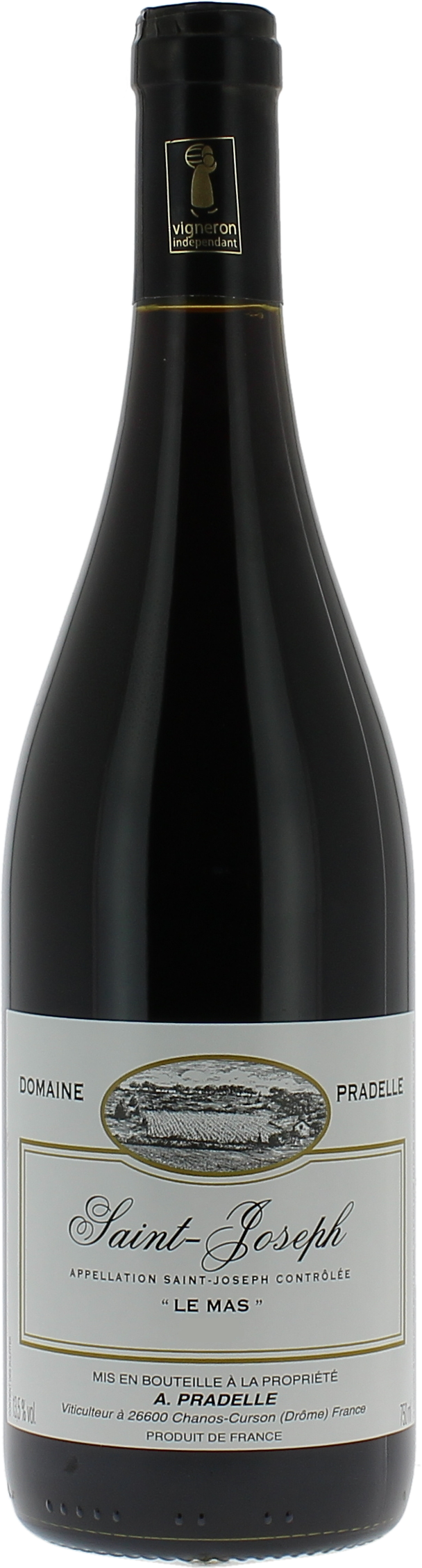 Domaine Pradelle Le Mas, 2021 - Saint-Joseph AOP - Rouge - 75 cl