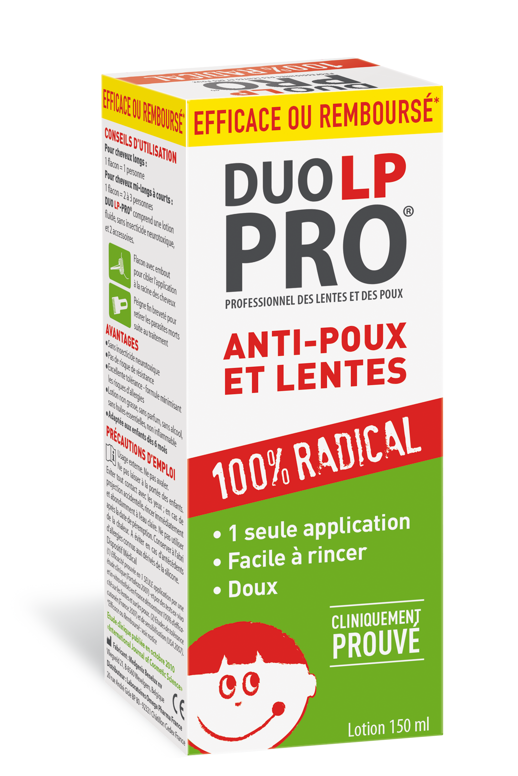 Duo-LP Pro Lotion Anti-Poux et Lentes + Peigne 150ml
