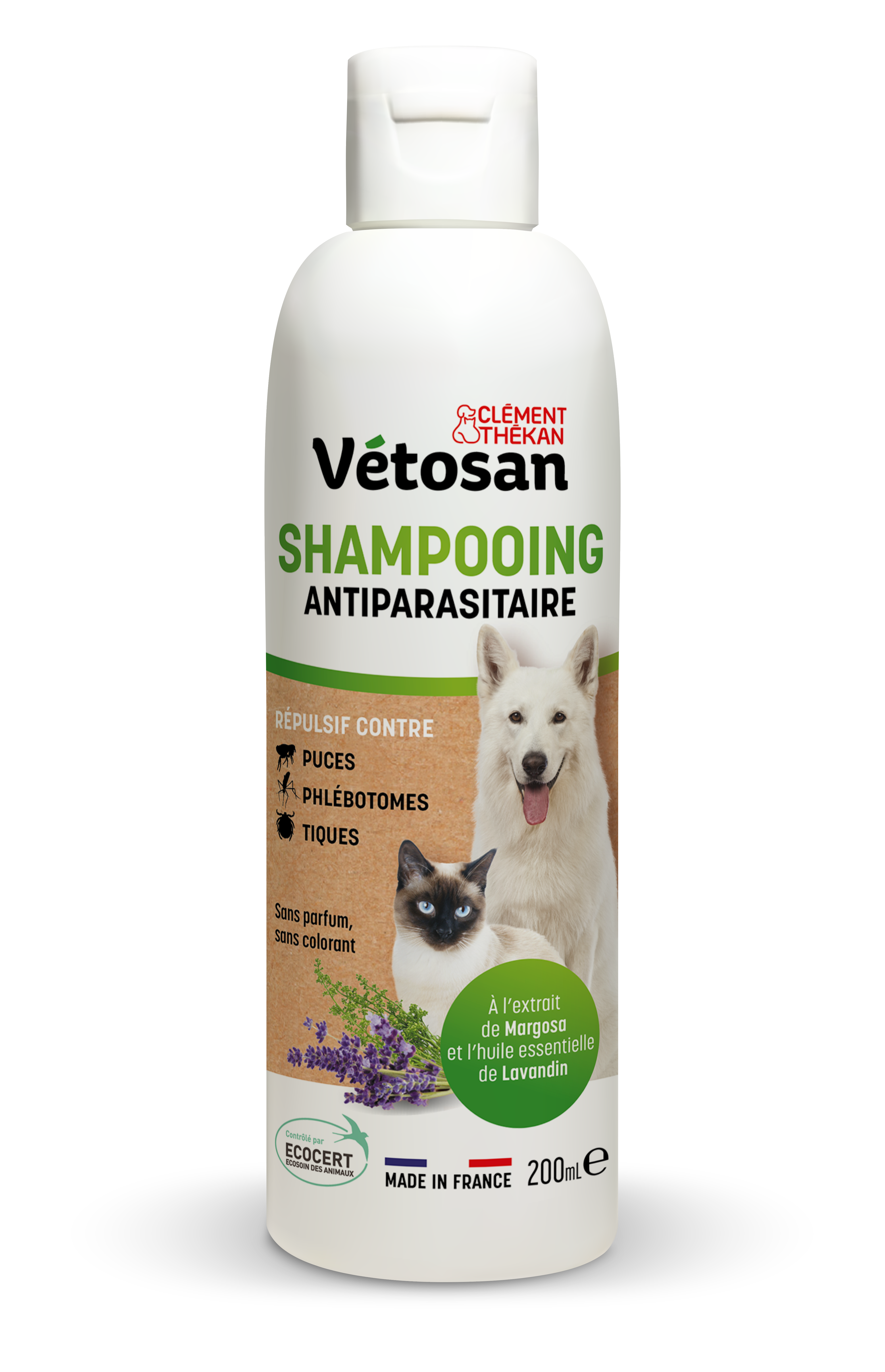 Vétosan Shampooing Répulsif Ecosoin 200ml