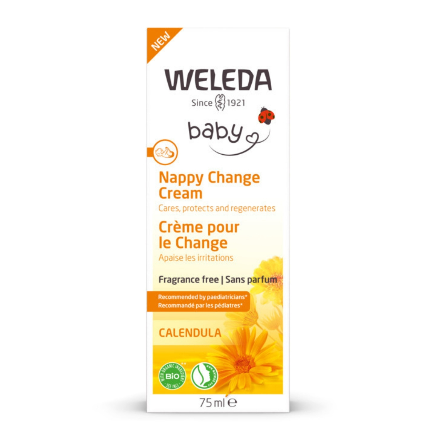 Weleda crème pour le change au calendula 75ml bio - vue 3