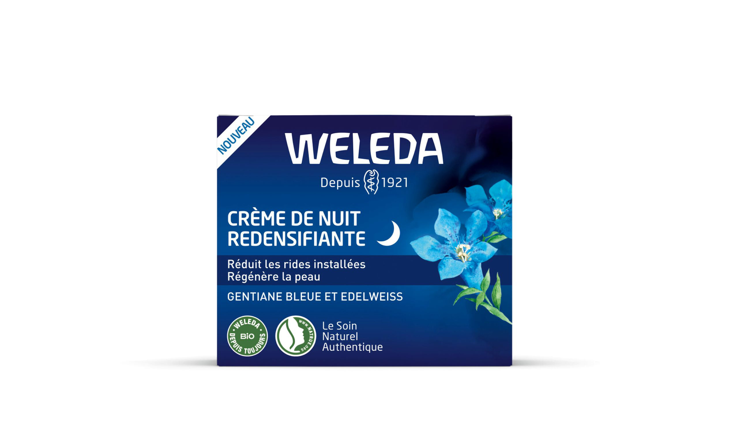 Crème de Nuit redensifiante Gentiane Bleue et Edelweiss - 40ml