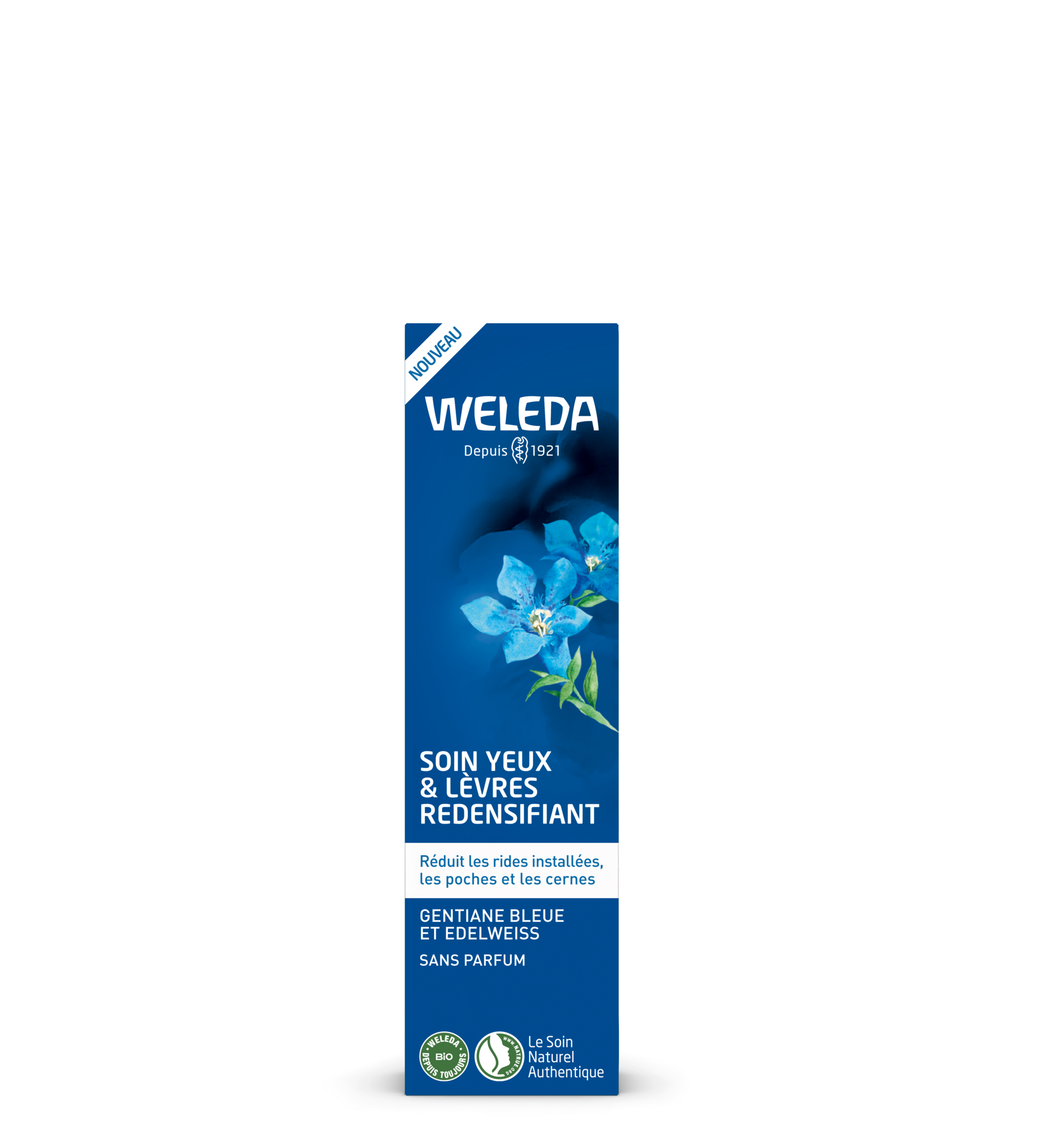Soin Yeux & Lèvres redensifiant Gentiane Bleue et Edelweiss - 10ml