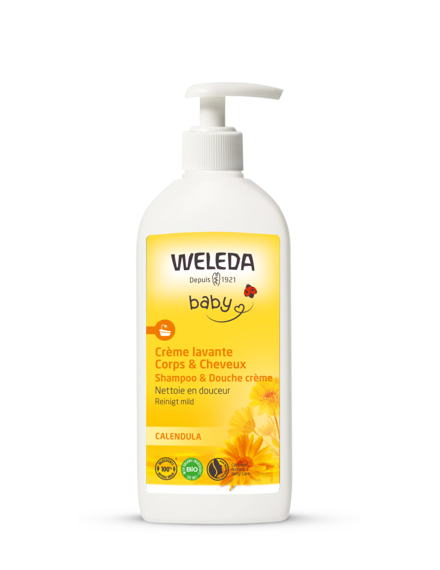 Crème lavante corps et cheveux Calendula - 400ml