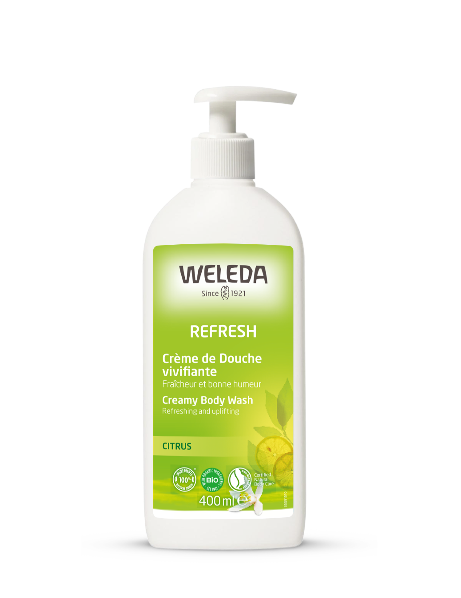 Crème de douche vivifiante au Citrus - 400ml