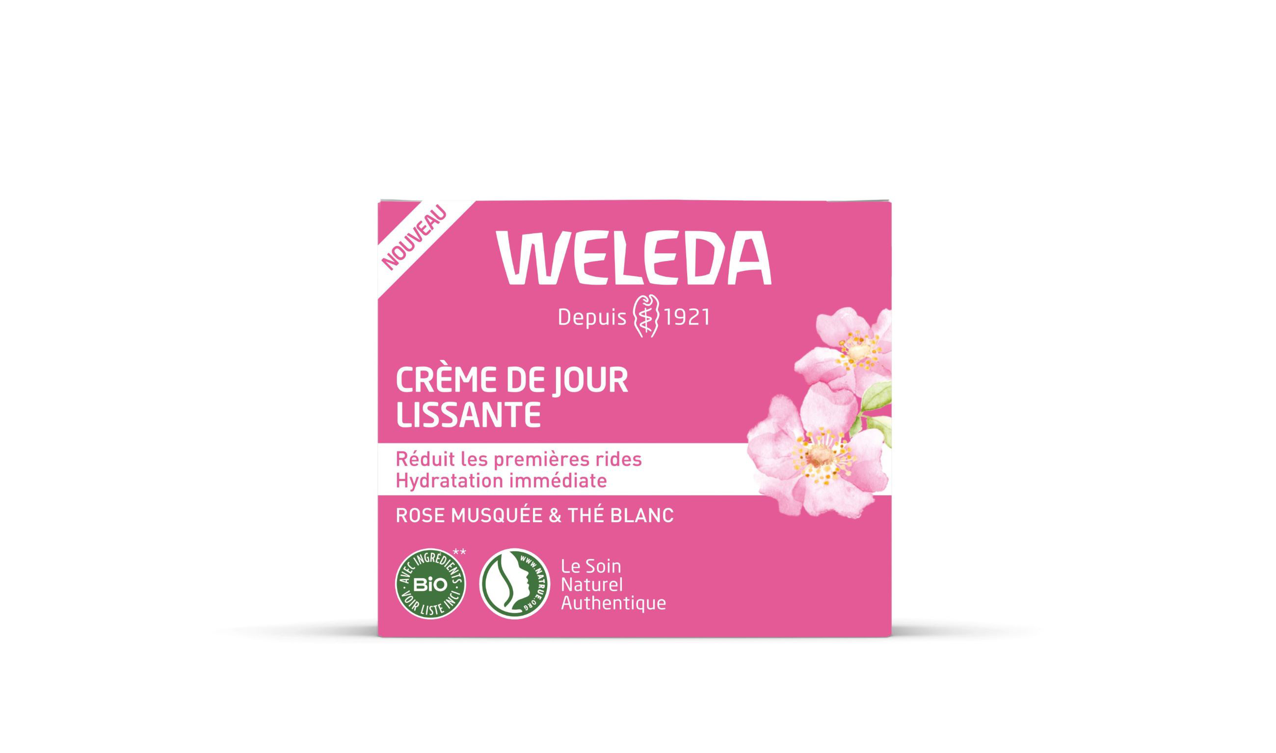 Soin Visage Crème De Jour Lissante À La Musquée Et Thé Weleda Le Pot De 40ml - vue 2