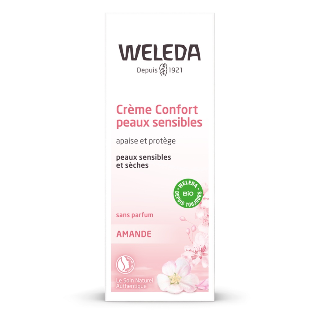 Crème Confort peaux sensibles Amande BIO 30 ml
