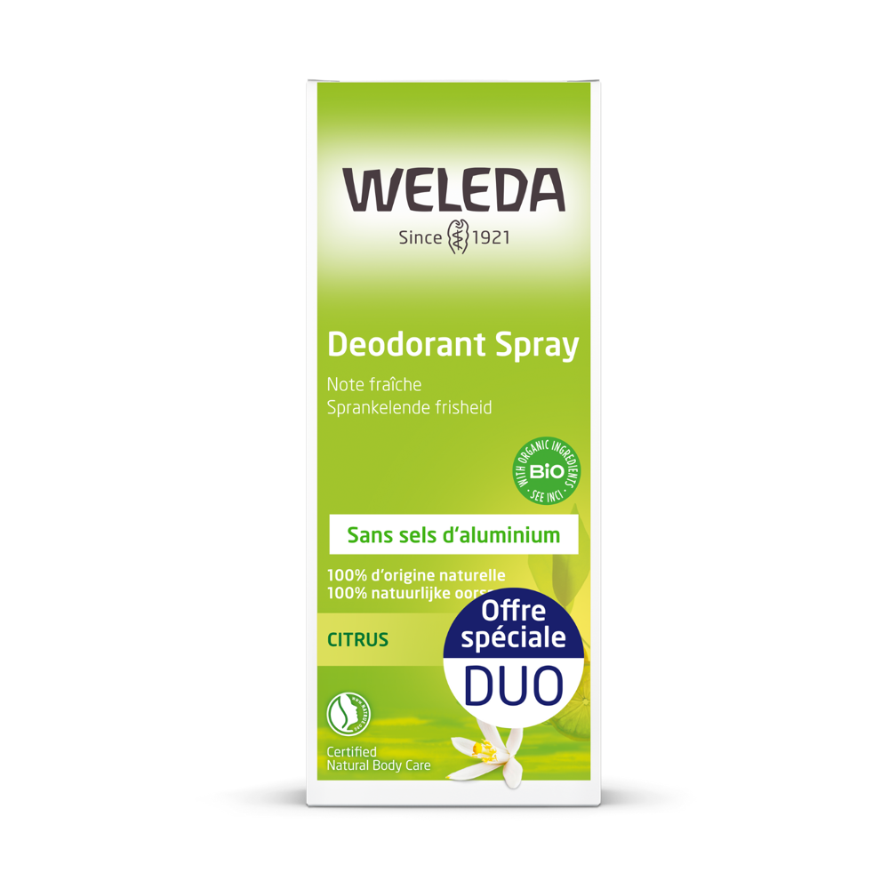 Duo Déodorant Spray Citrus - 2 x 100ml