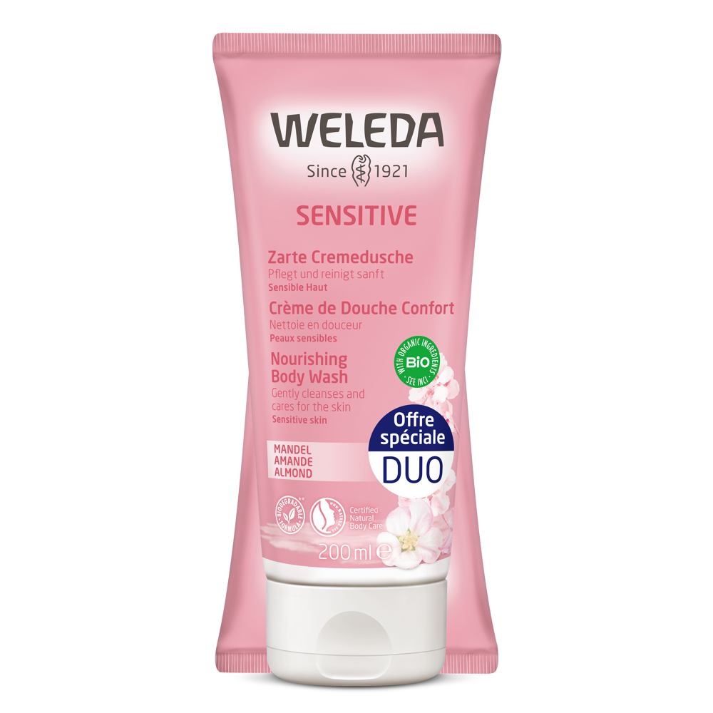 Crème de douche confort à l'amande 2x200ml