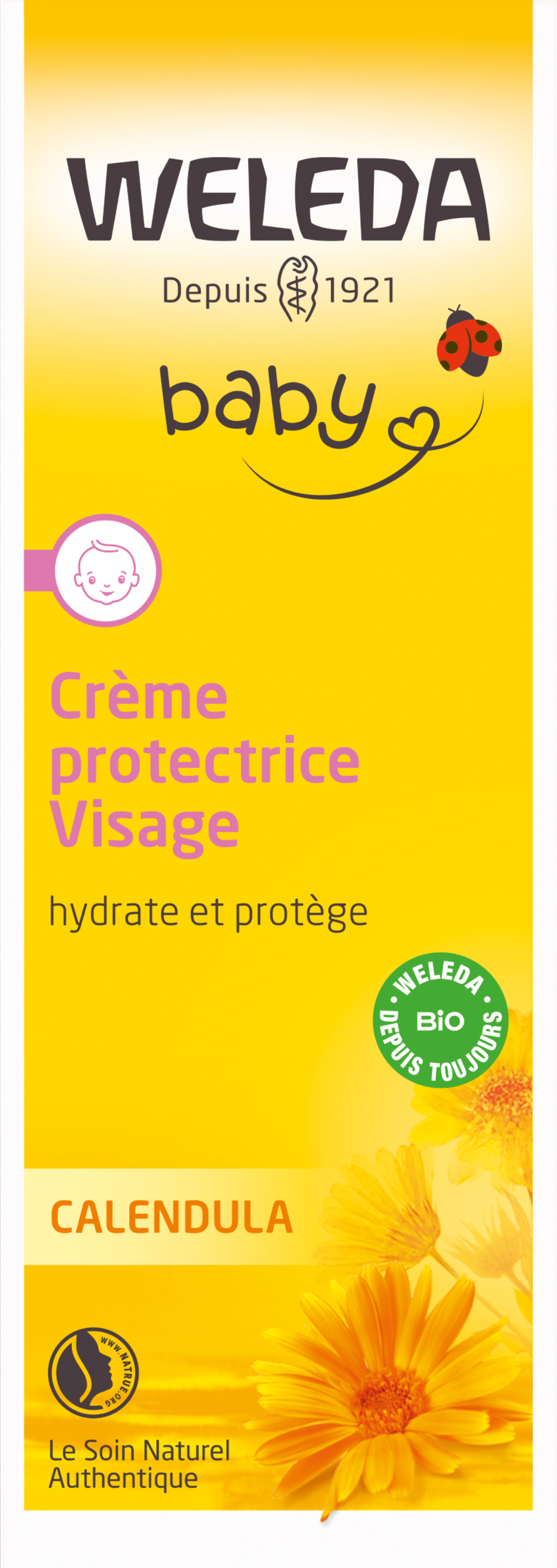 Crème Visage Baby Calendula Weleda Le Tube De 50ml - vue 2