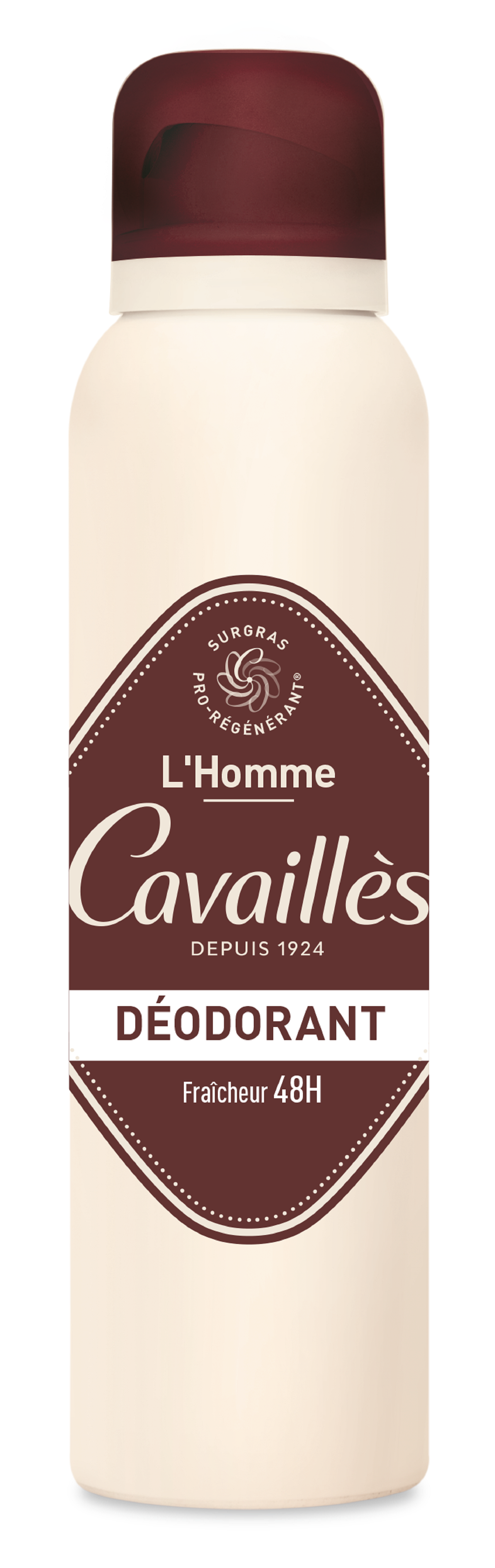 Déodorant Homme Dermato Peaux Sensibles 48h Roge Cavailles Le Flacon aérosol De 150ml - vue 1