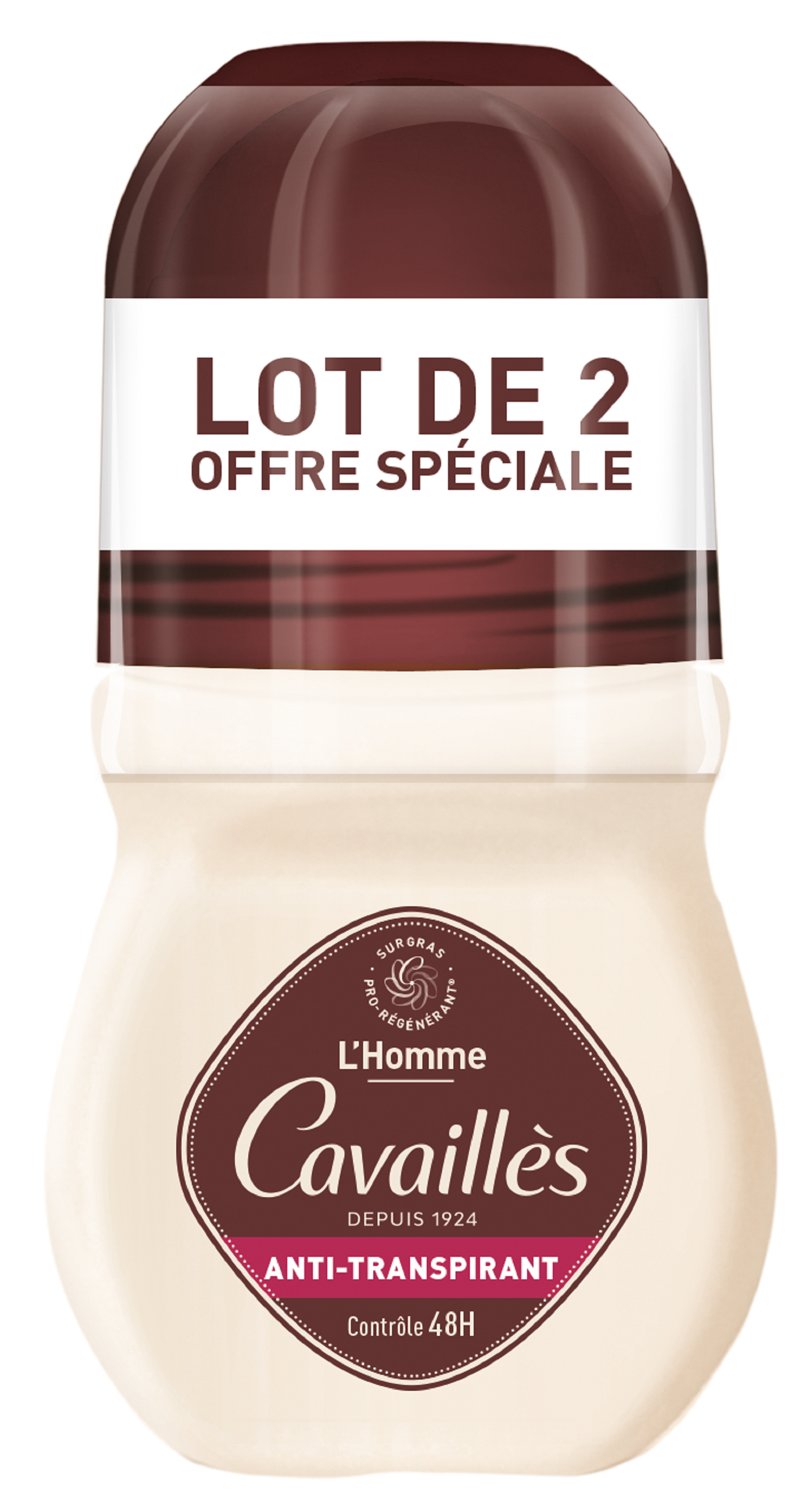 Déodorant Anti transpirant 'homme Roge Cavailles Le Lot De 2 Roll on - vue 2