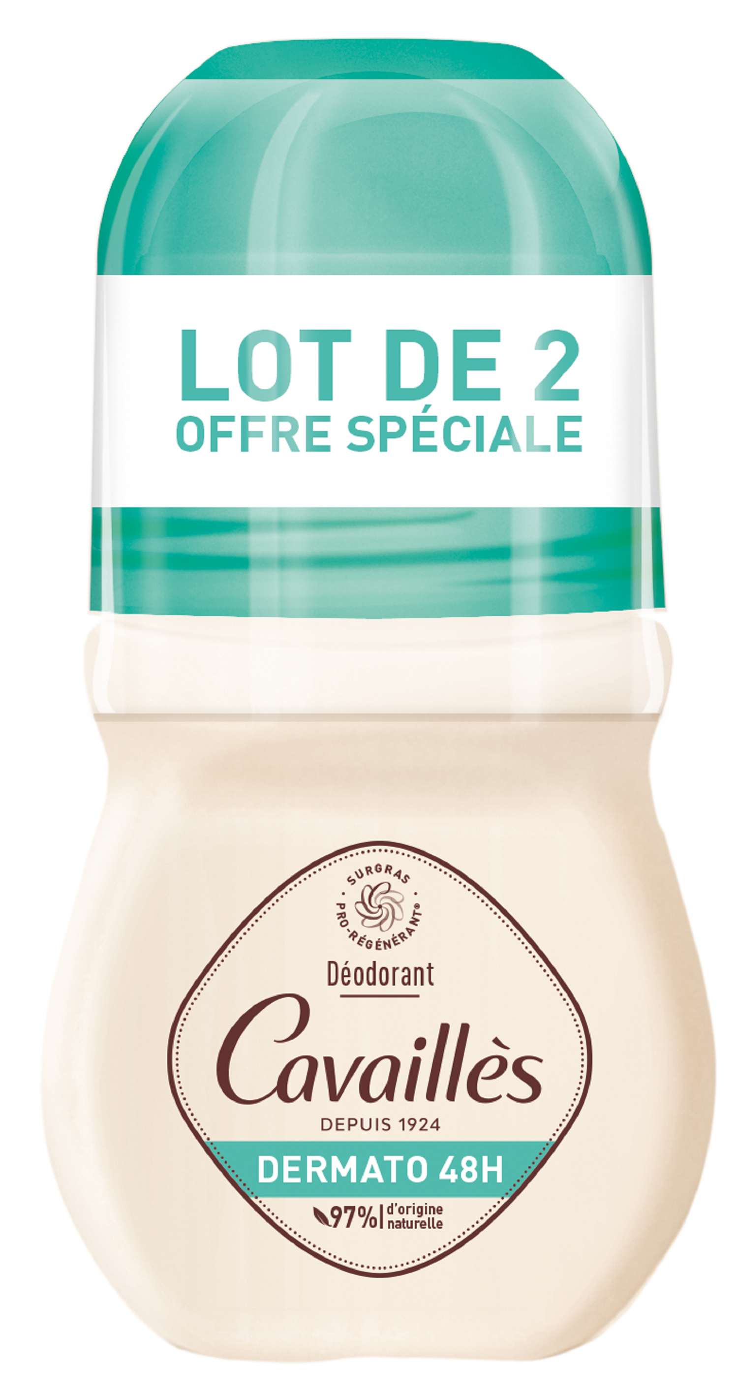 Déodorant Dermato Roge Cavailles Le Lot De 2 Roll on