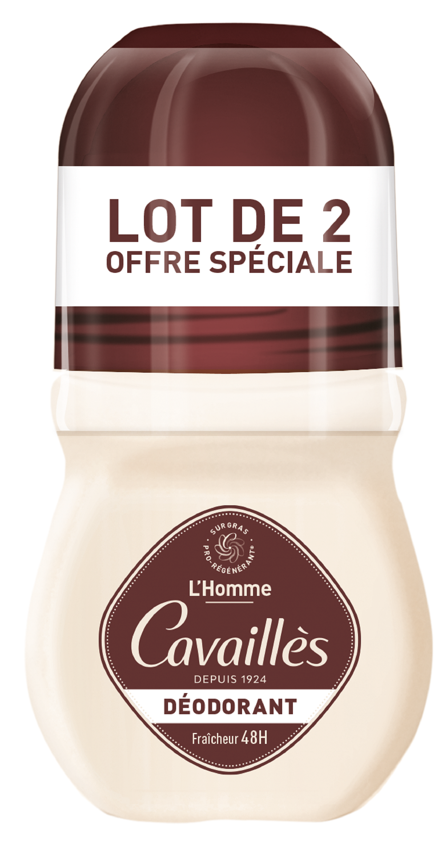 Déodorant Dermato Roge Cavailles Le Lot De 2 Roll on - vue 2