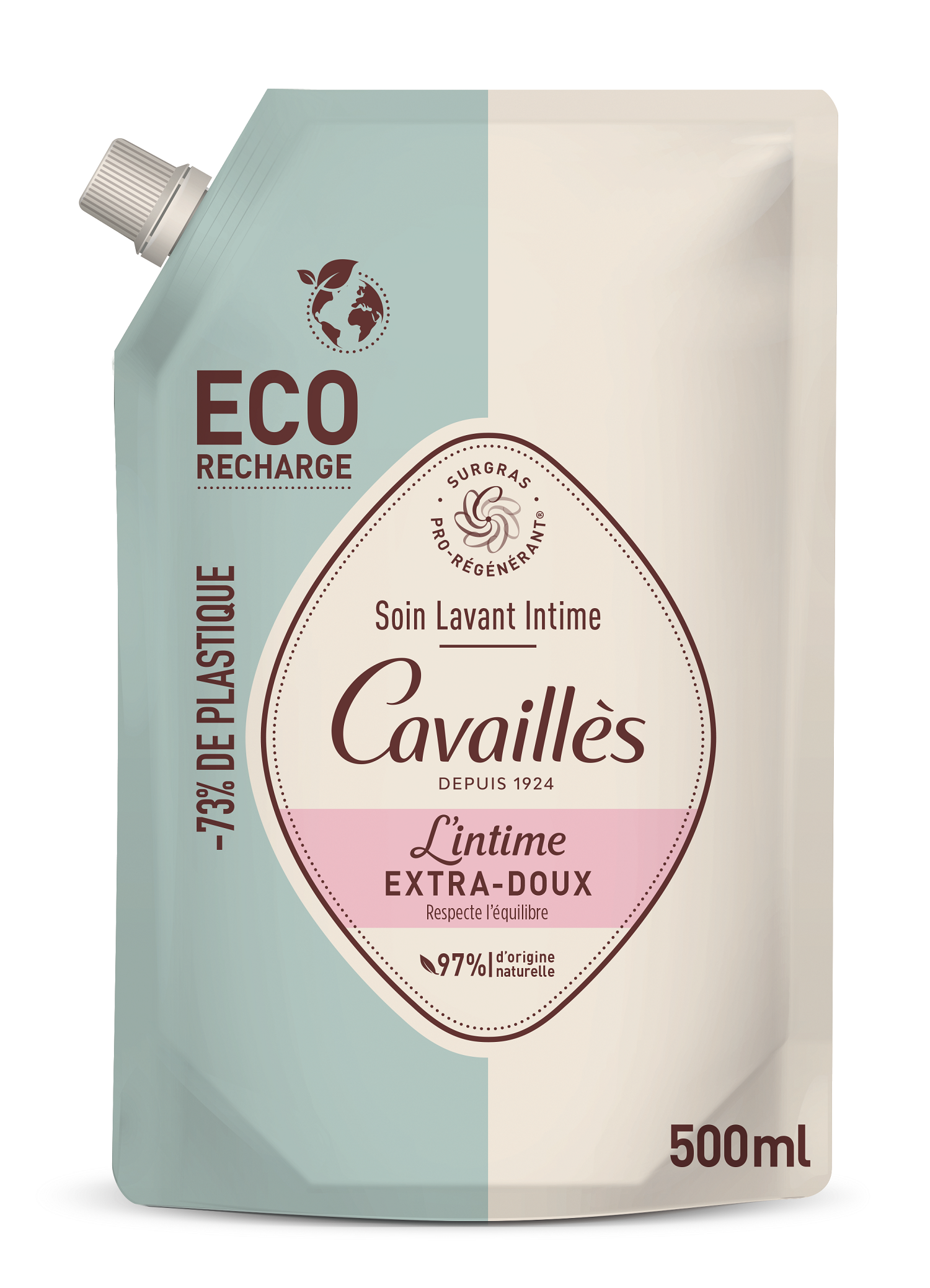 Eco-Recharge Soin Naturel Toilette Intime Extra-Doux 500ml
