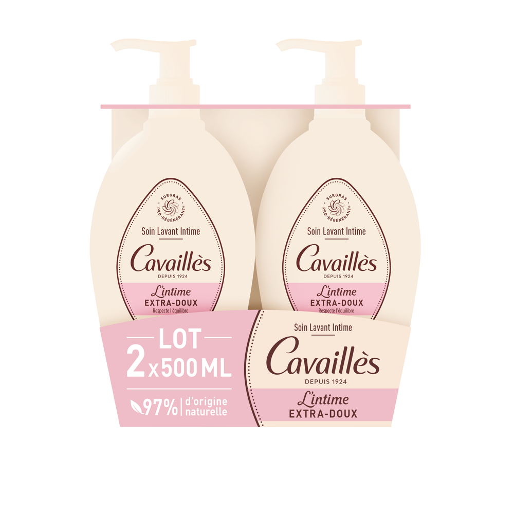 Soin Naturel Toilette Intime Extra-Doux 2x500ml