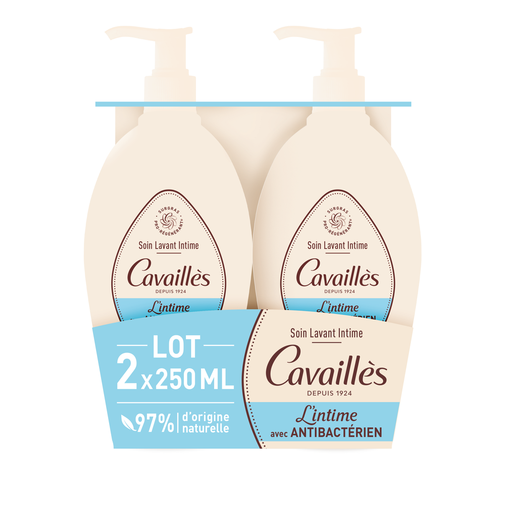 Soin Naturel Toilette Intime Anti-Bactérien 2x250ml