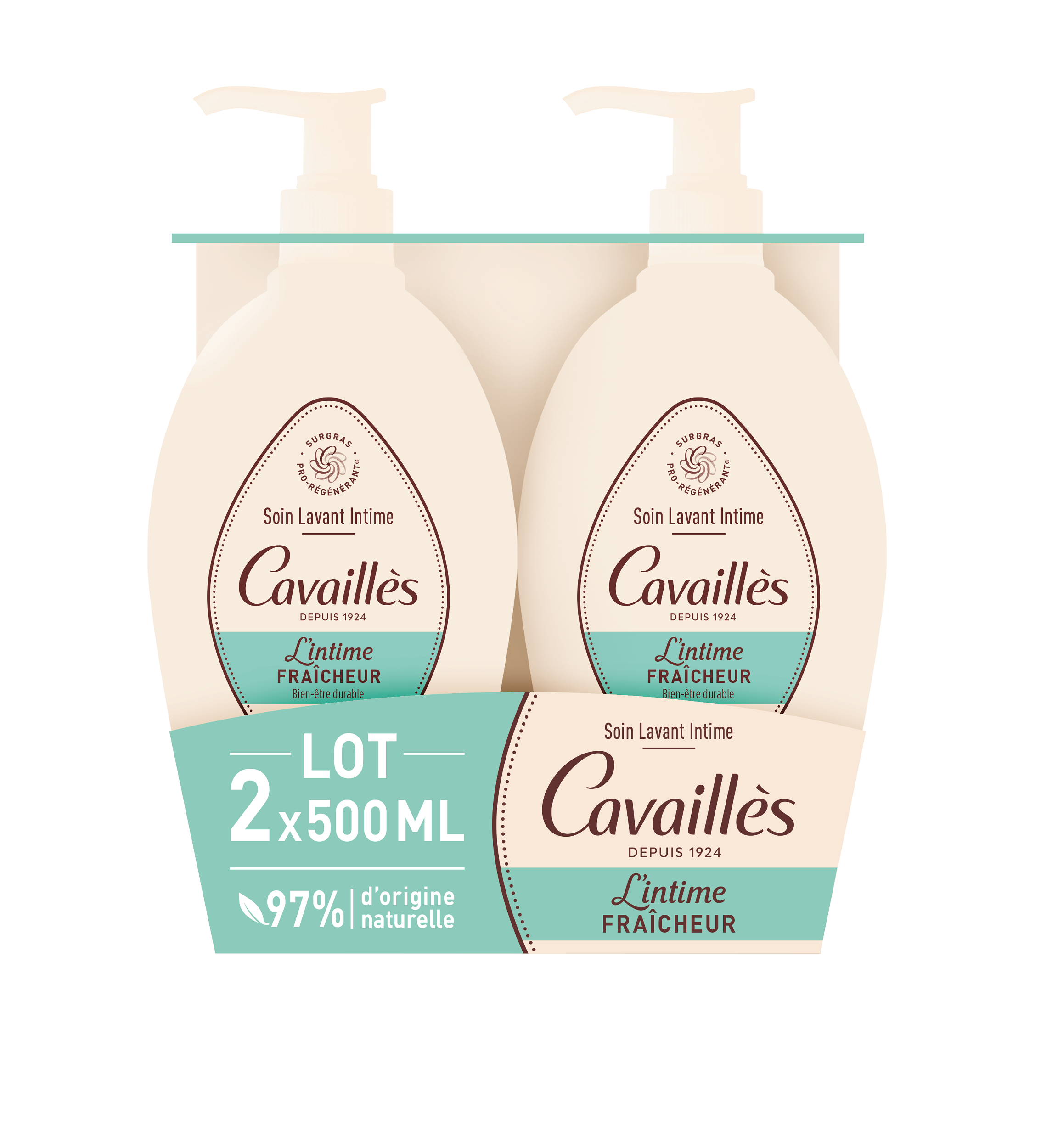 Soin Naturel Toilette Intime Fraîcheur 2x500ml
