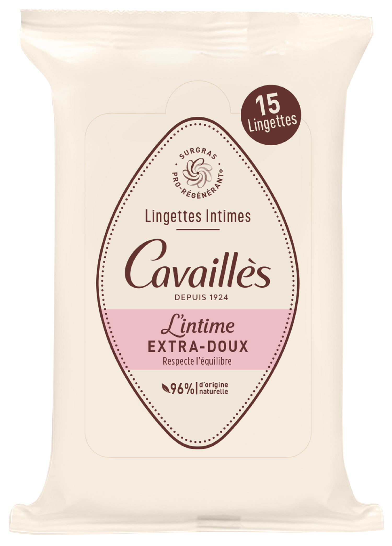 Lingettes Intimes Extra-Douces x15