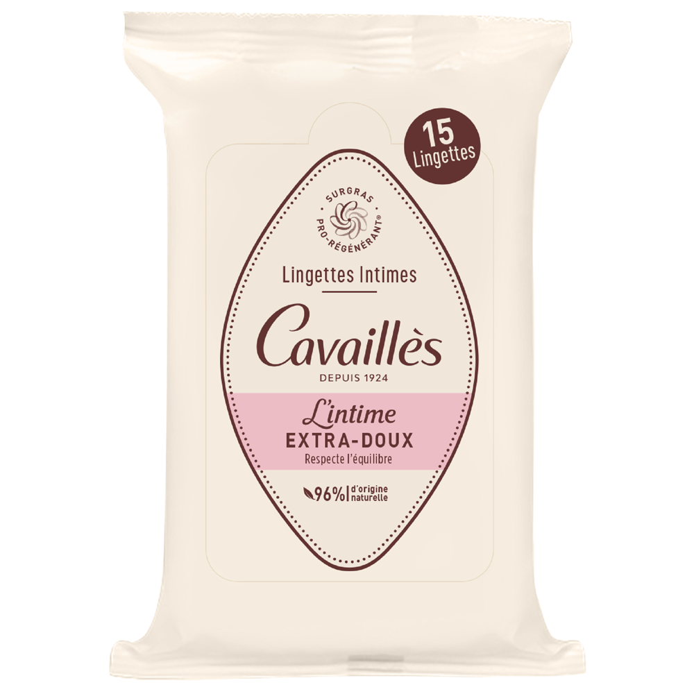 Lingettes Intimes Extra-Douces x15