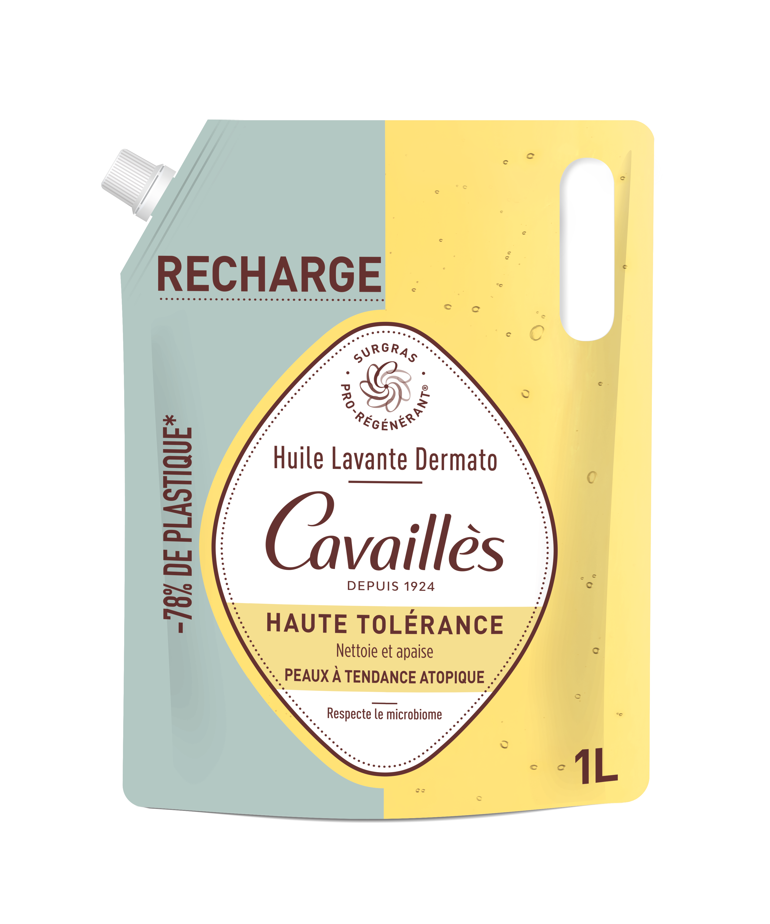 Huile Lavante Dermato Roge Cavailles La Recharge De - vue 1