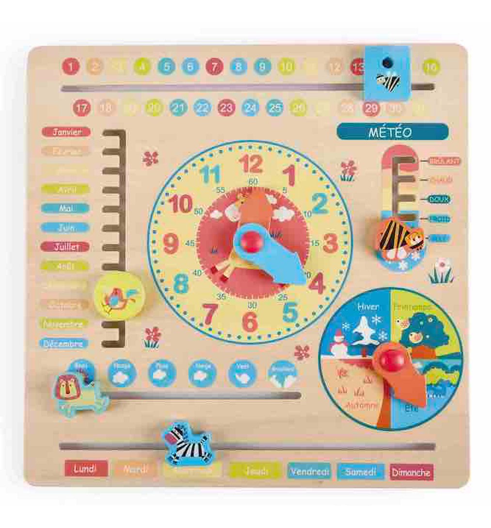 Sélection d’Experts - Kidway - Mon calendrier éducatif en bois - Jeux éducatifs - 3 ans et +
