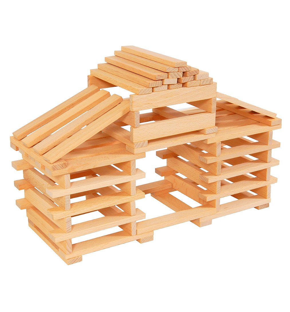 Sélection d’Experts - Kidway - 200 bûchettes de construction en bois - Construction - 2 ans et +